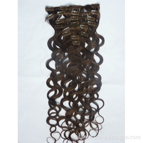 wholesale 26 inch indian humanhair extension clips
